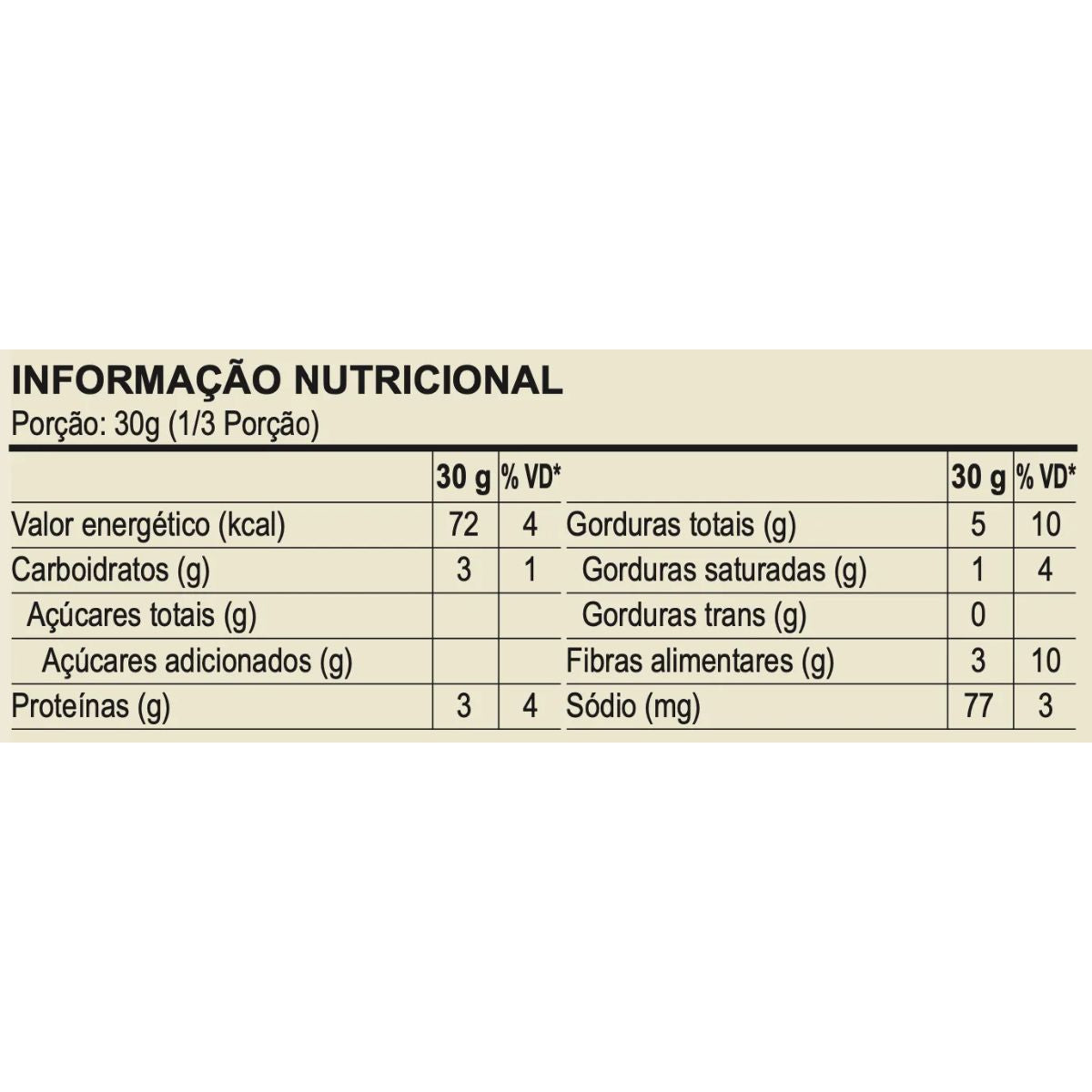 Torrada Sabor Salsa, Cebola e Alho 100g - Linha Funcional