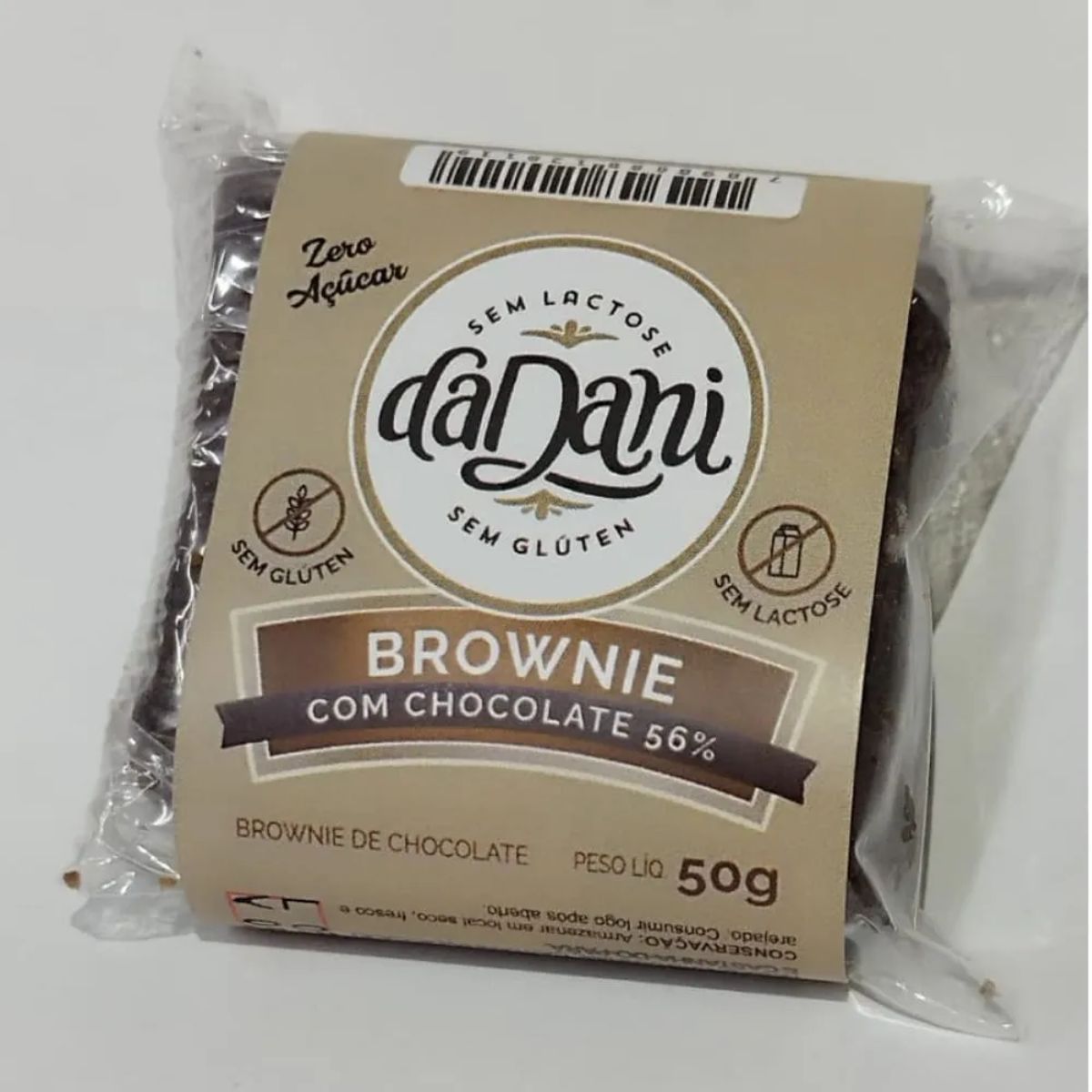 Brownie Sem Açúcar Chocolate 56% 50g