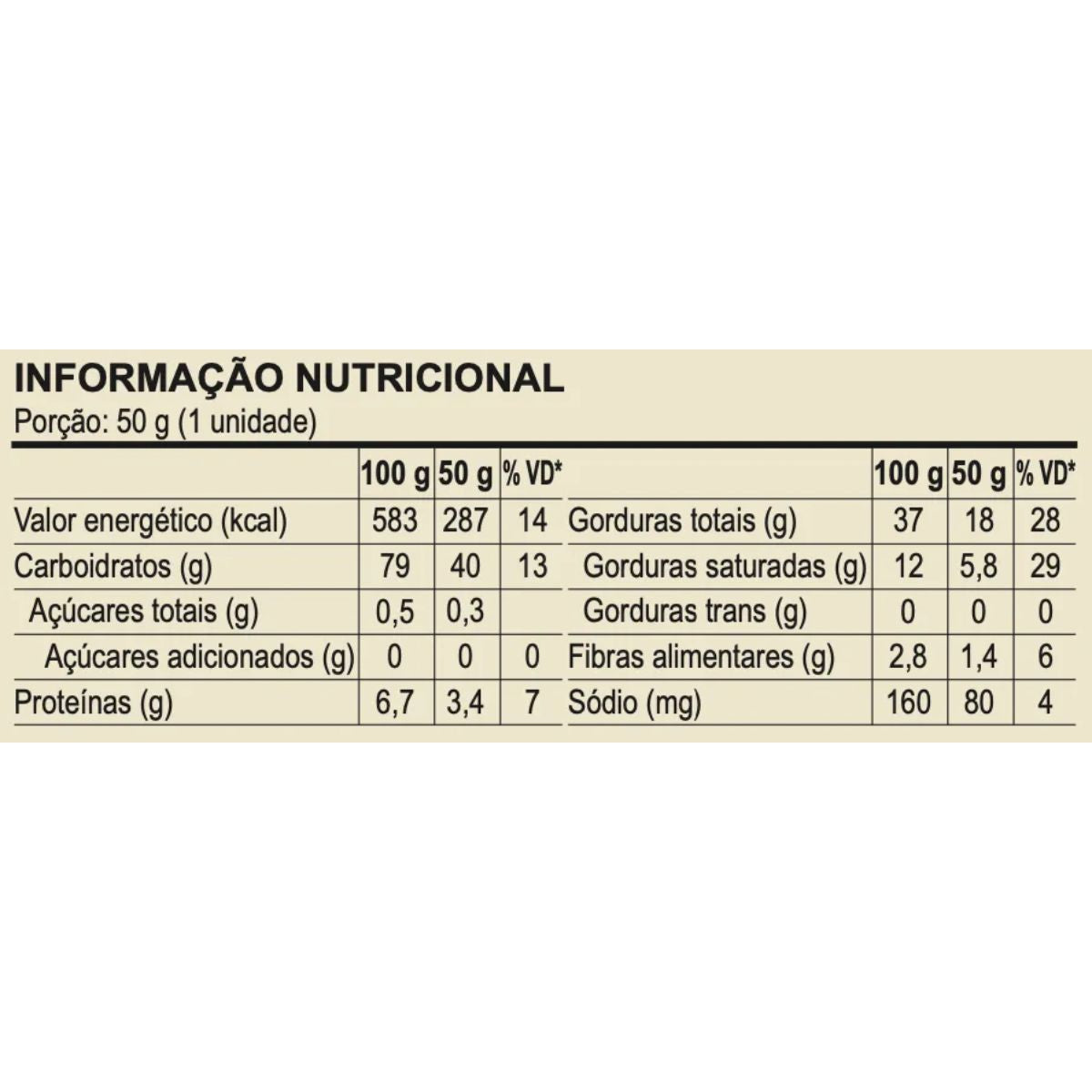 Brownie Sem Açúcar Chocolate 56% 50g