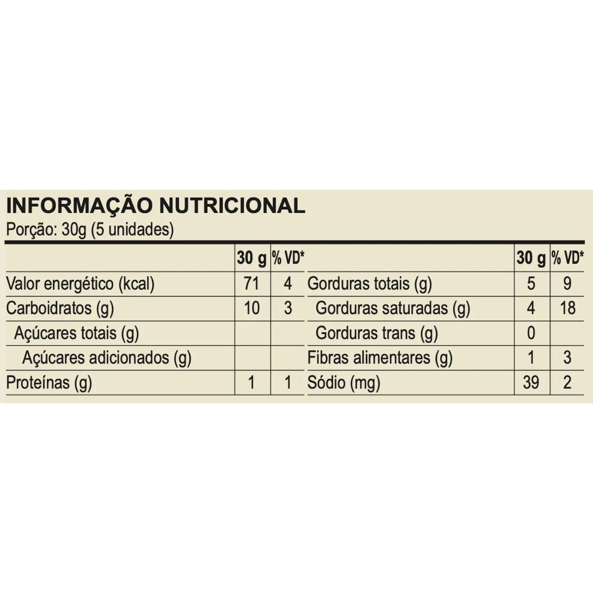 Torrada Sabor Coco 100g - Linha Funcional