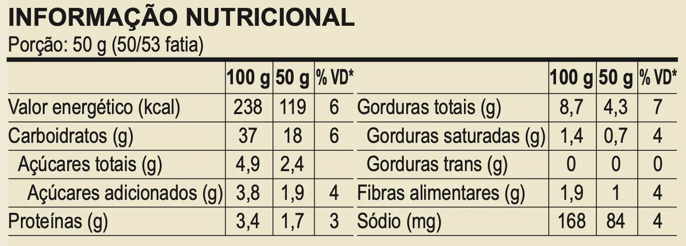 Pão de Forma Batata Baroa com Quinoa 750g - Linha Funcional