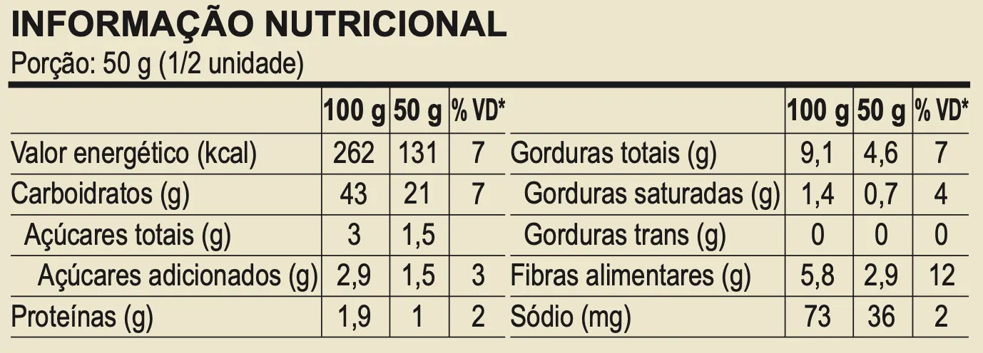 Pão de Hambúrguer 400g - Linha Vegan