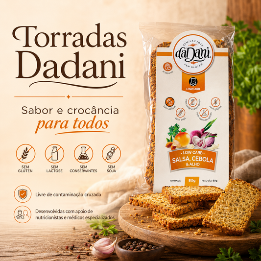 Torrada Sabor Abóbora com Chia 100g - Linha Funcional