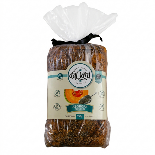Pão de Forma Abóbora com Chia 750g - Linha Funcional
