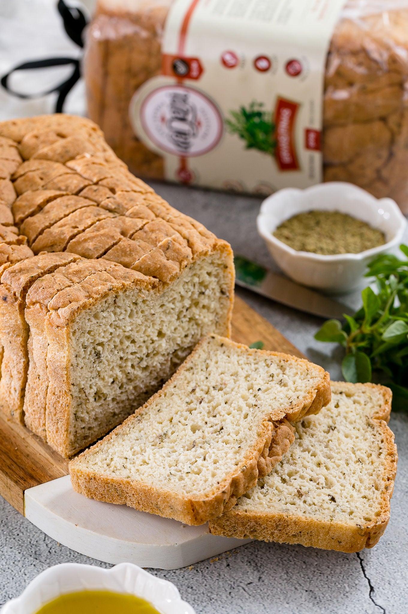 Pão de Forma Ervas Finas 500g - Linha Vegan / Slim
