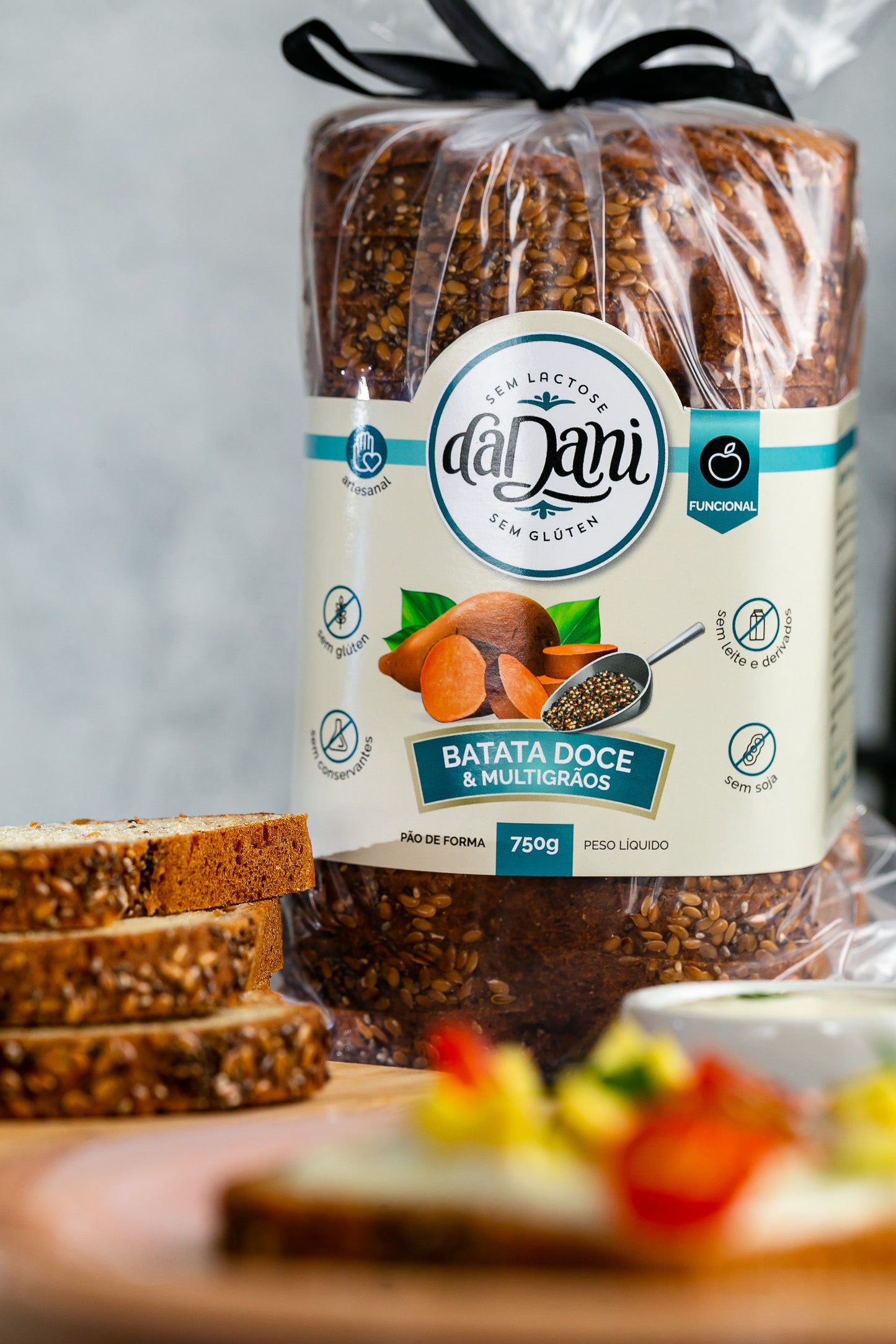 Pão de Forma Multigrãos com Batata Doce 750g - Linha Funcional