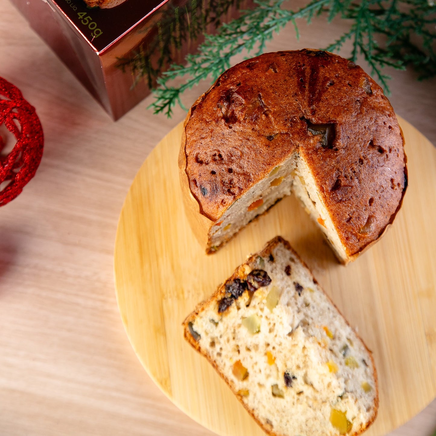 Panettone De Frutas Cristalizadas Artesanal Sem Açúcar Glúten 450g