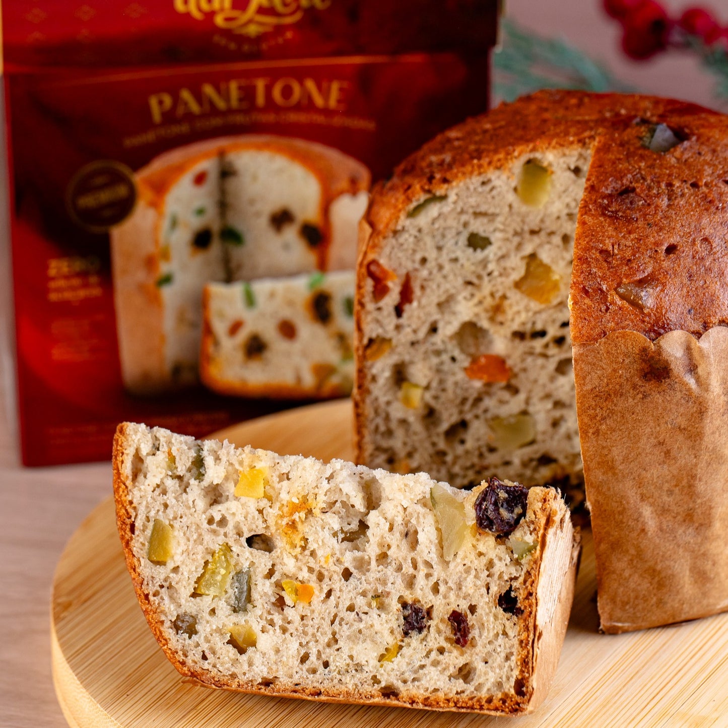 Panettone De Frutas Cristalizadas Artesanal Sem Açúcar Glúten 450g