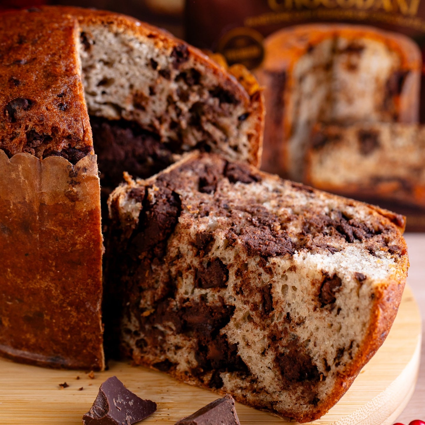 ChocoDani Chocolate 56% Chocottone Sem Glúten Sem Açúcar 450g