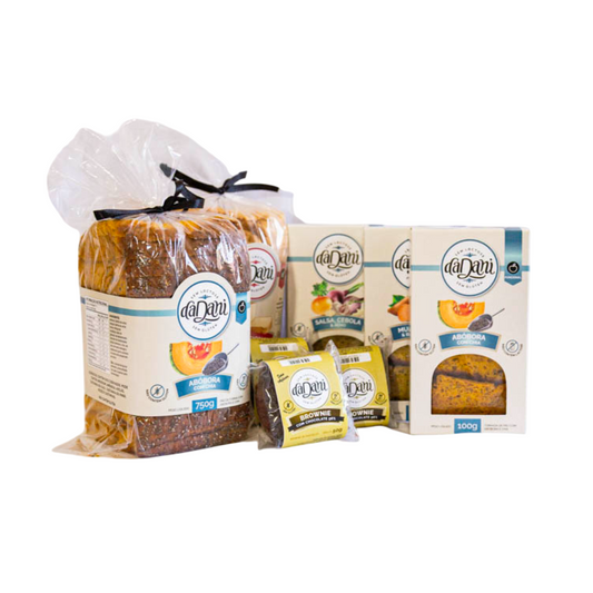 Kit Café da Manhã - 1 Pão Funcional 1 Pão Slim 3 Torradas Funcionais 3 Brownies