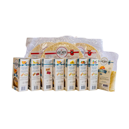Kit Dadani - 7 Torradas 1 Farinha de Rosca 3 Massas de Pizza