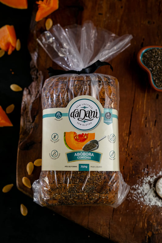 Pão de Forma Abóbora com Chia 750g - Linha Funcional